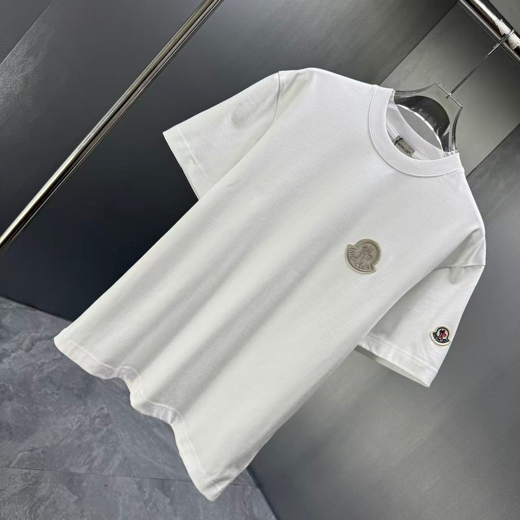 Moncler Tonal 3D Badge T-Shirt White