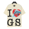 Godspeed I Love GS Dolphin Graphic T‑Shirt (Cream)