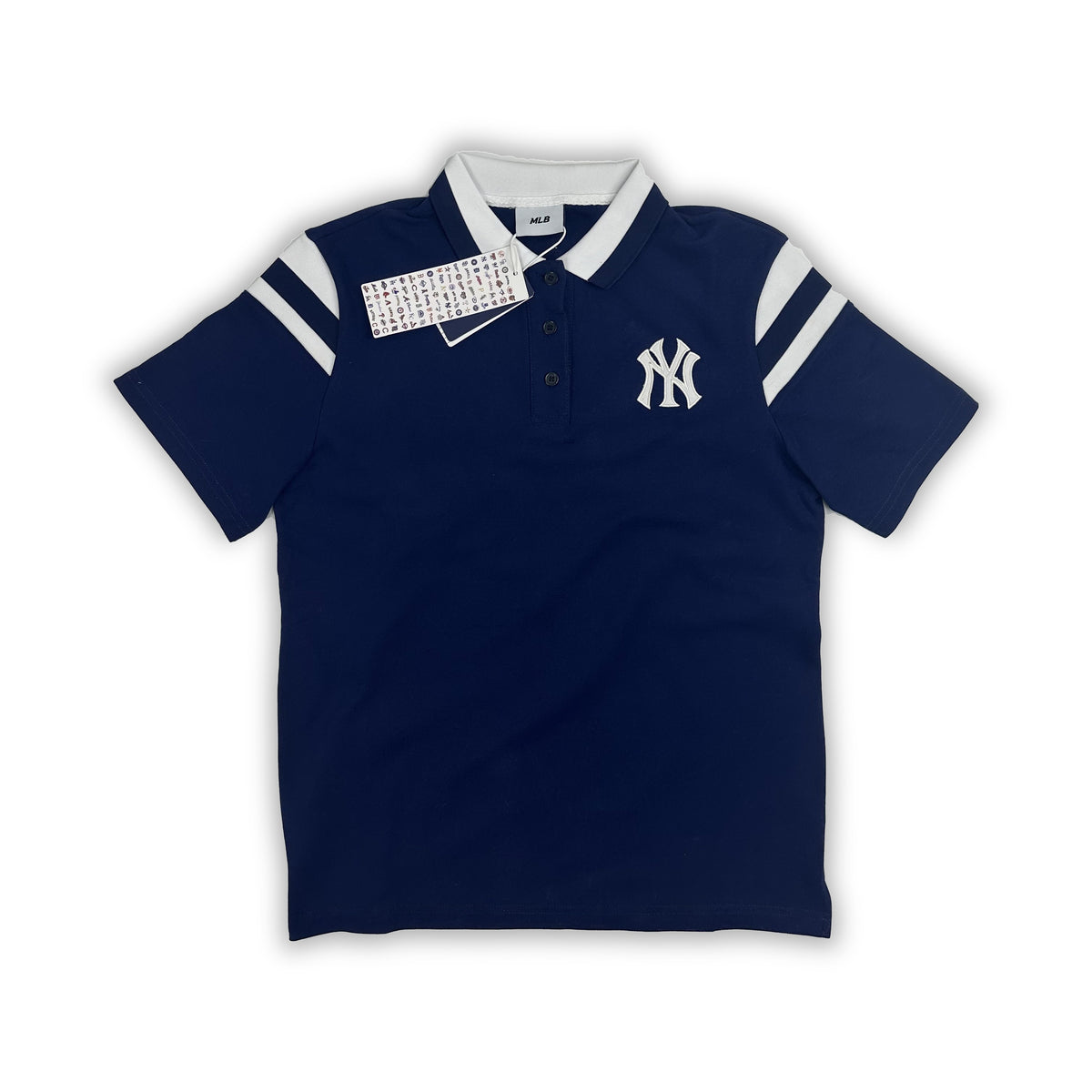 NY Yankees Athletic Stripe Polo Shirt