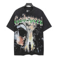 Godspeed Astronaut Time Clock Vintage Short‑Sleeve Tee (Washed Black)