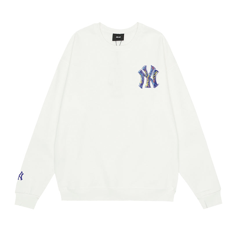 NY Yankees Iridescent NY Logo Crewneck Sweatshirt
