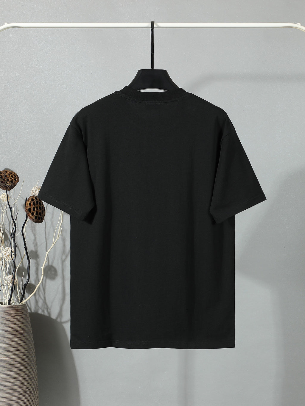 Moncler Wordmark Logo Graphic Tee Black