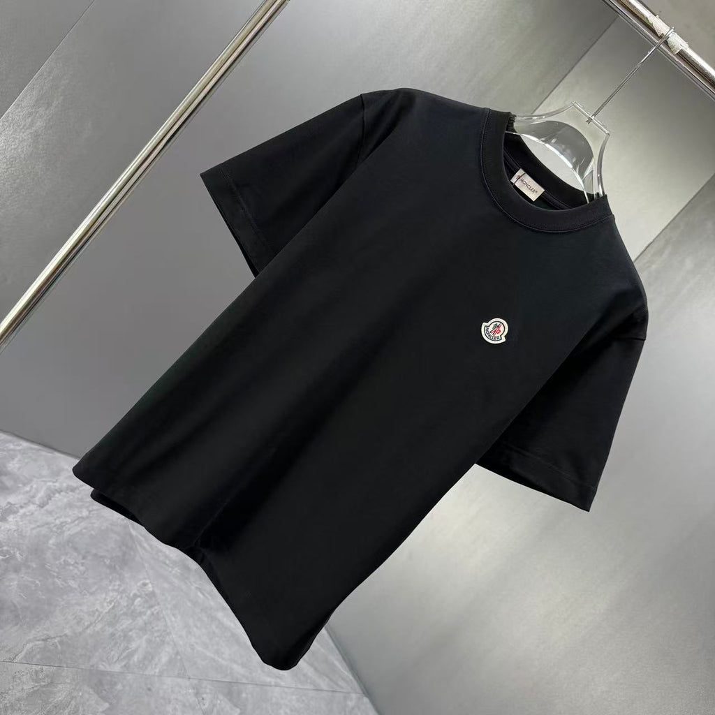 Moncler Logo‑Patch Short‑Sleeve Cotton T‑Shirt