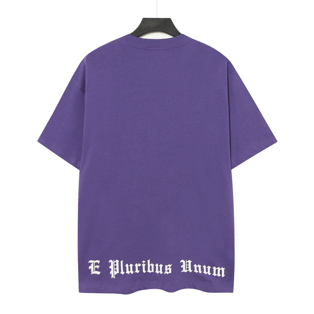 Godspeed Fallen Liberty Ruins Vintage Graphic Tee (Purple)