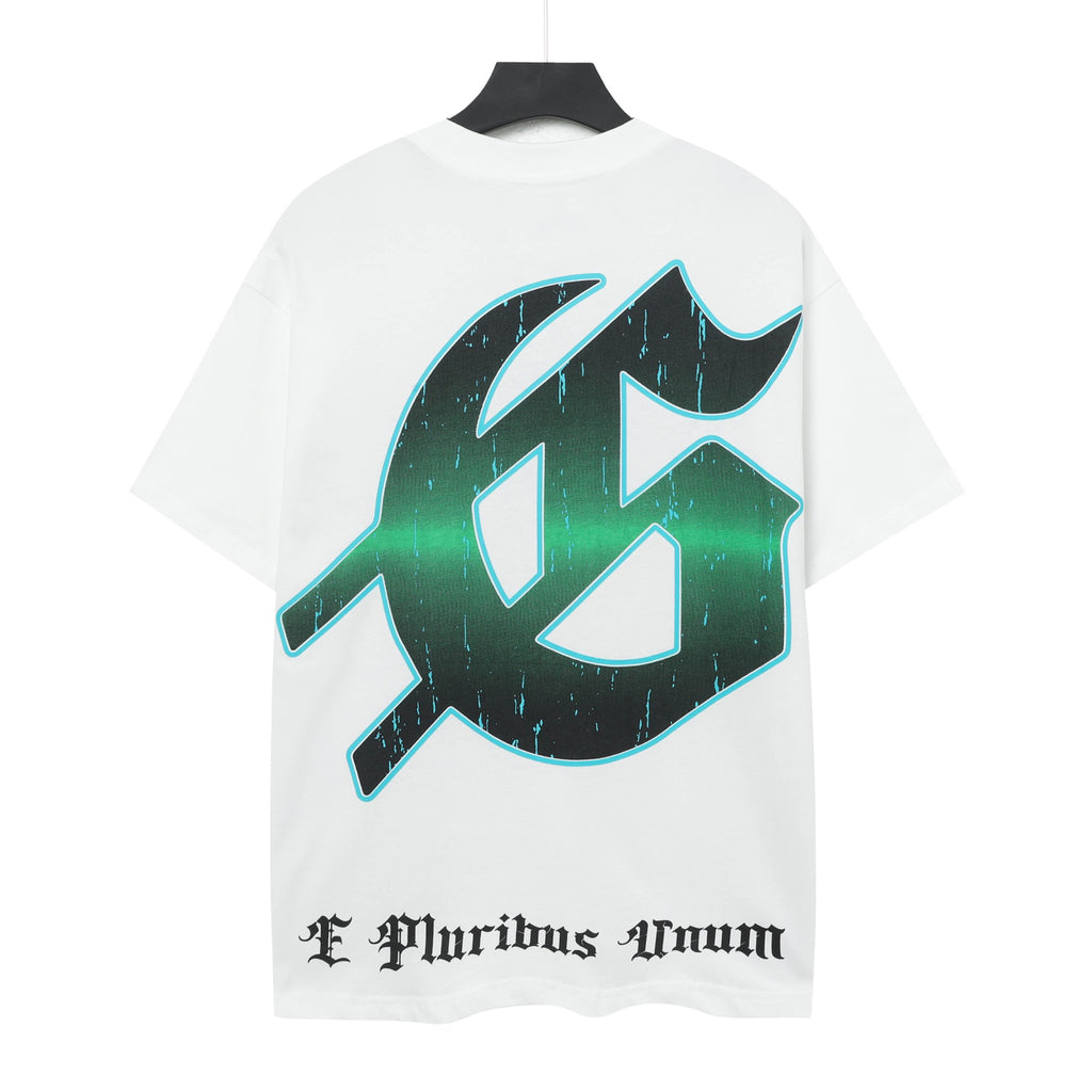 Godspeed Top‑Hat Gambler Skull Short‑Sleeve T‑Shirt (White)