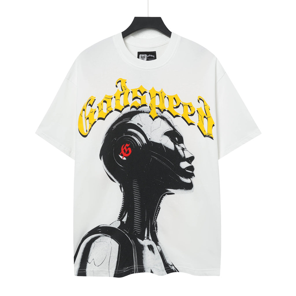 Godspeed Out Of Many, One Cyber Robot Graphic Tee