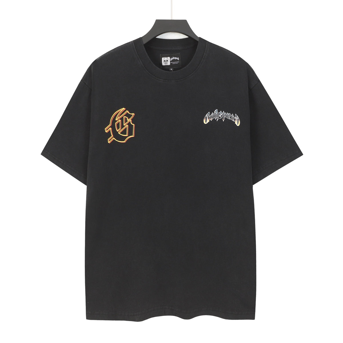 Godspeed Biker Skeleton Vintage Graphic Tee