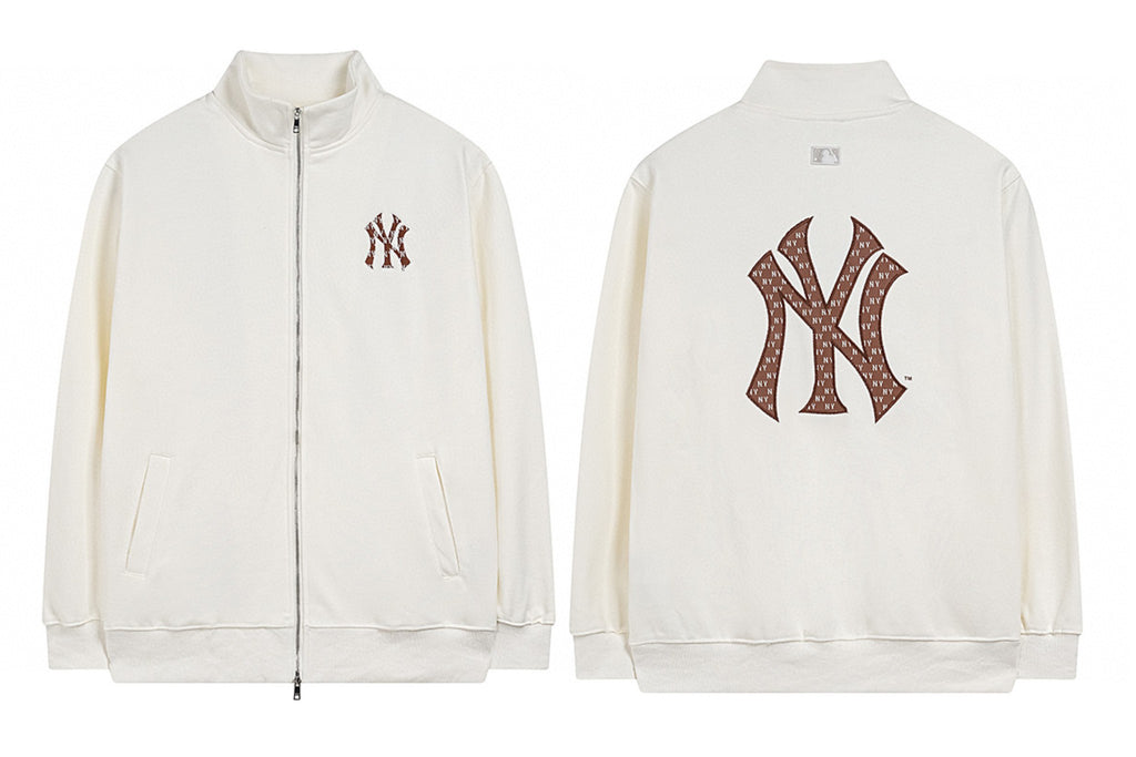 MLB Monogram Fill Mock Neck Track Jacket