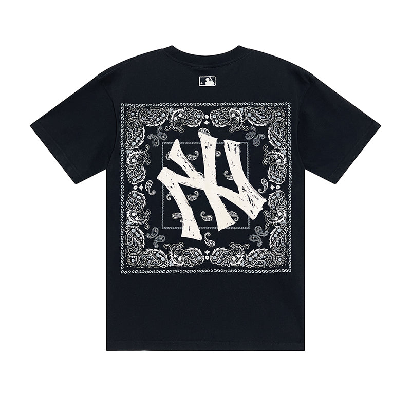 NY Yankees Paisley Box Logo T-Shirt