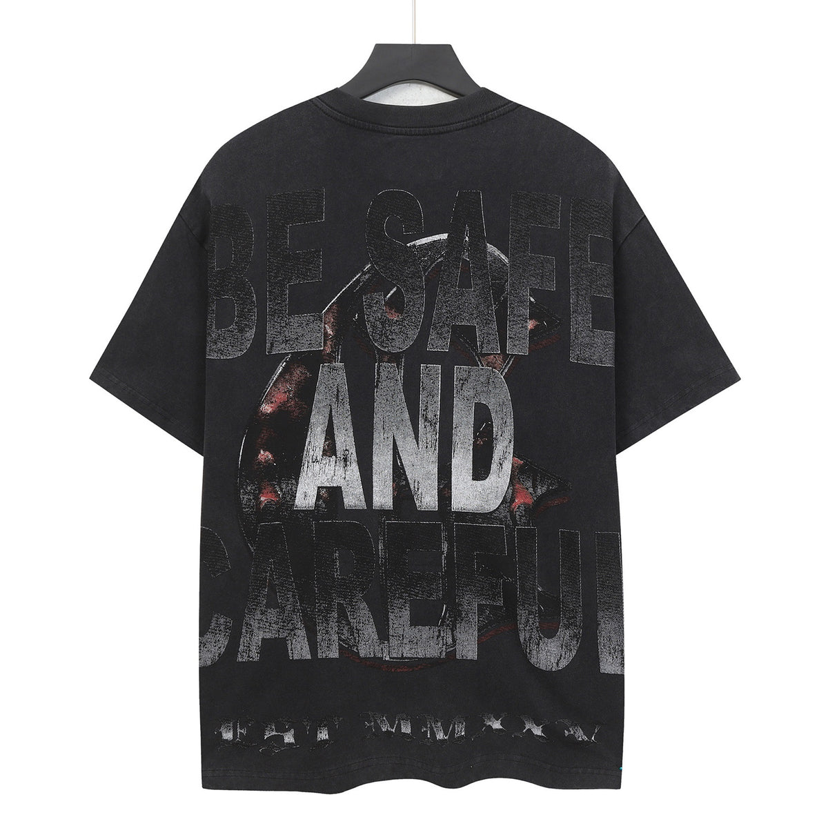 Godspeed Hollywood Pray For Los‑Angeles Vintage Short‑Sleeve Tee (Washed Black)