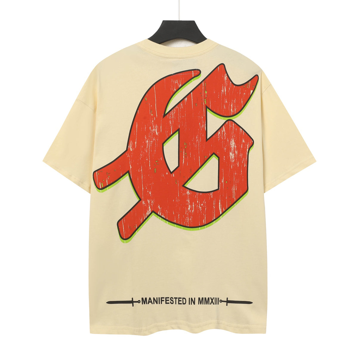 Godspeed Doberman Moon Short‑Sleeve T‑Shirt (Cream)