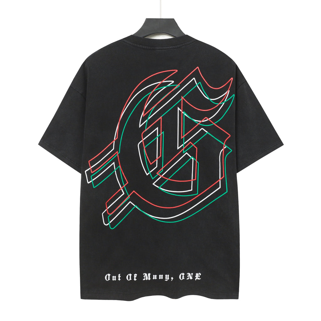 Godspeed Dual Skull Cyborg Confrontation Black Graphic Tee