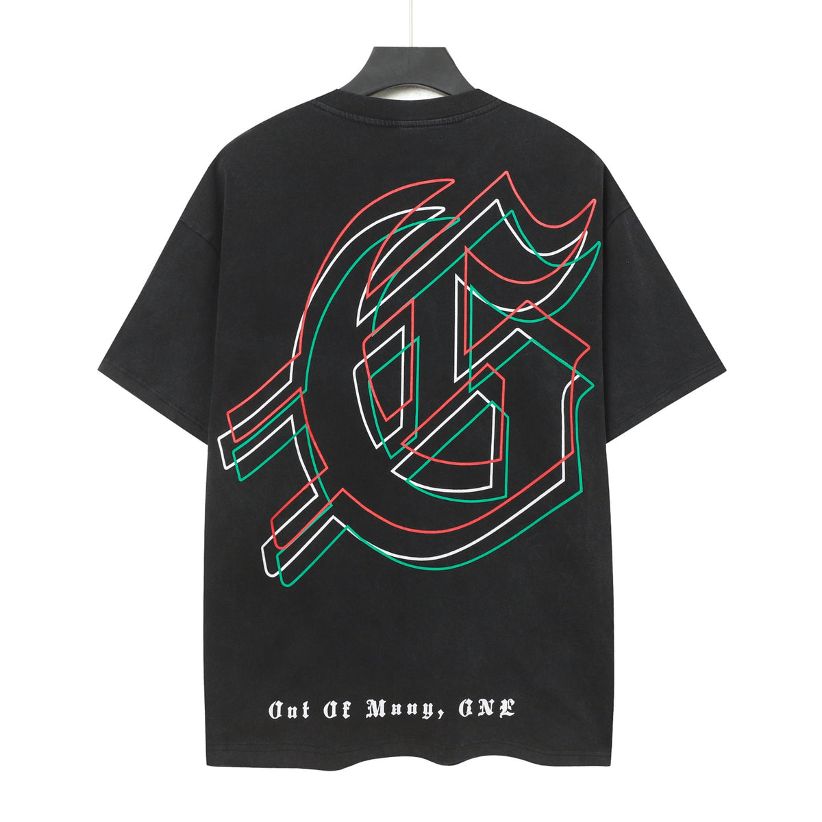 Godspeed Dual Skull Cyborg Confrontation Black Graphic Tee