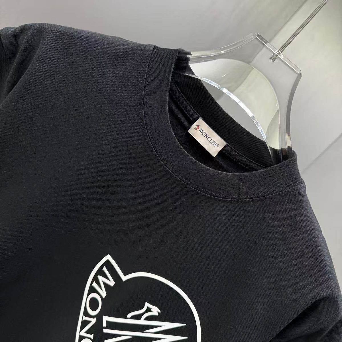 Moncler Oversized Circle Logo T-Shirt Black