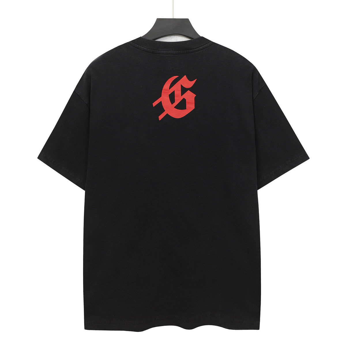 Godspeed Beach Skeleton Couple Vacation Short‑Sleeve Tee (Washed Black)