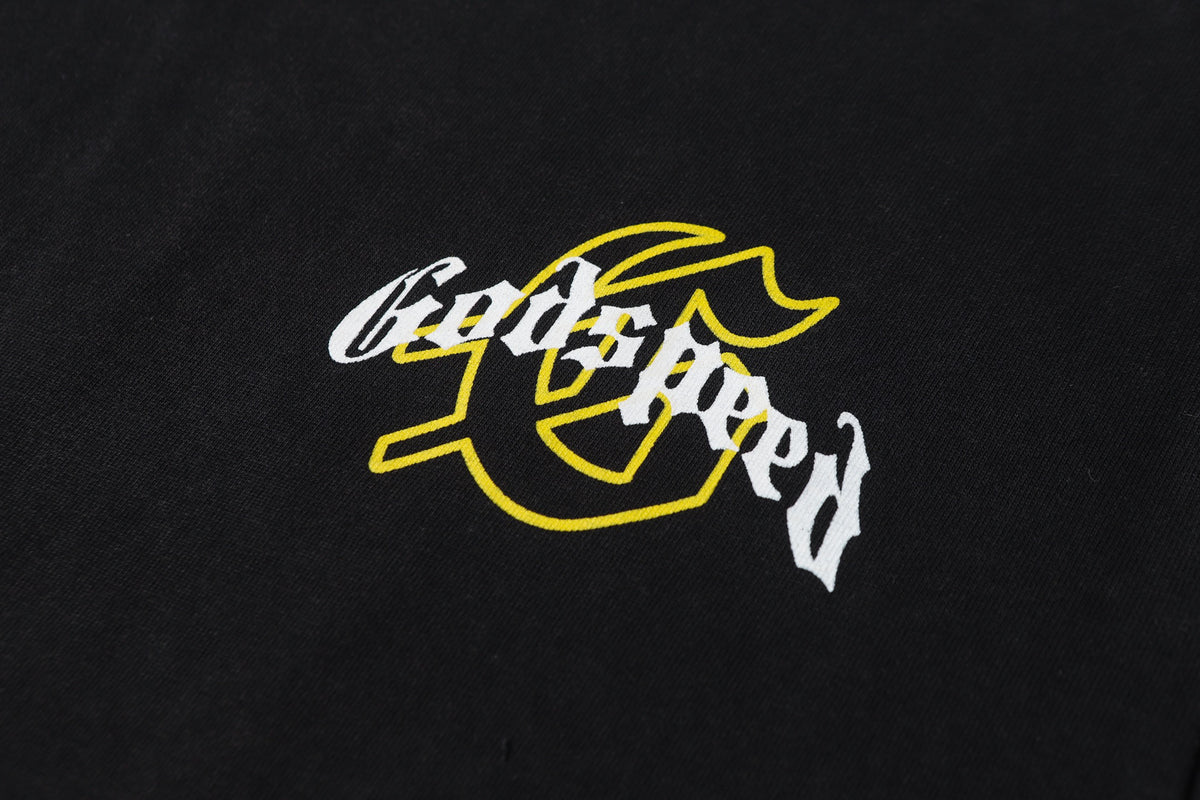 Godspeed Outlaw Cowboy Skull Eagle Vintage Graphic Tee