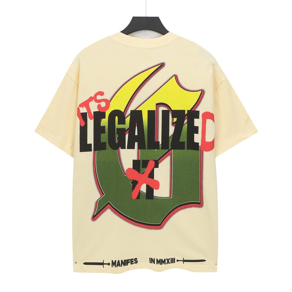 Godspeed Hazmat Suit Skeleton Grower Short Sleeve Tee (Cream Yellow)