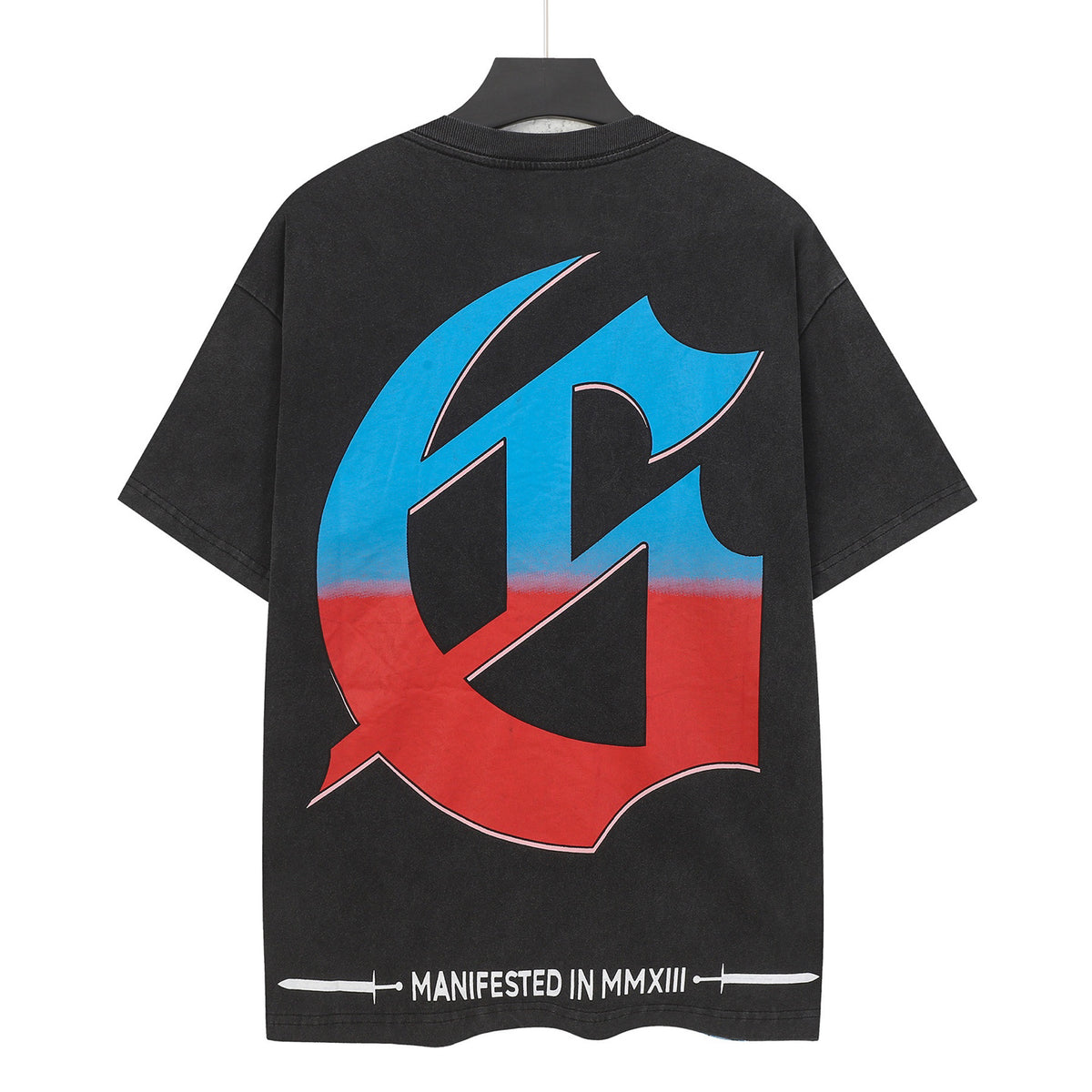 Godspeed Beach Vacation Skeleton Vintage Short‑Sleeve Tee (Washed Black)