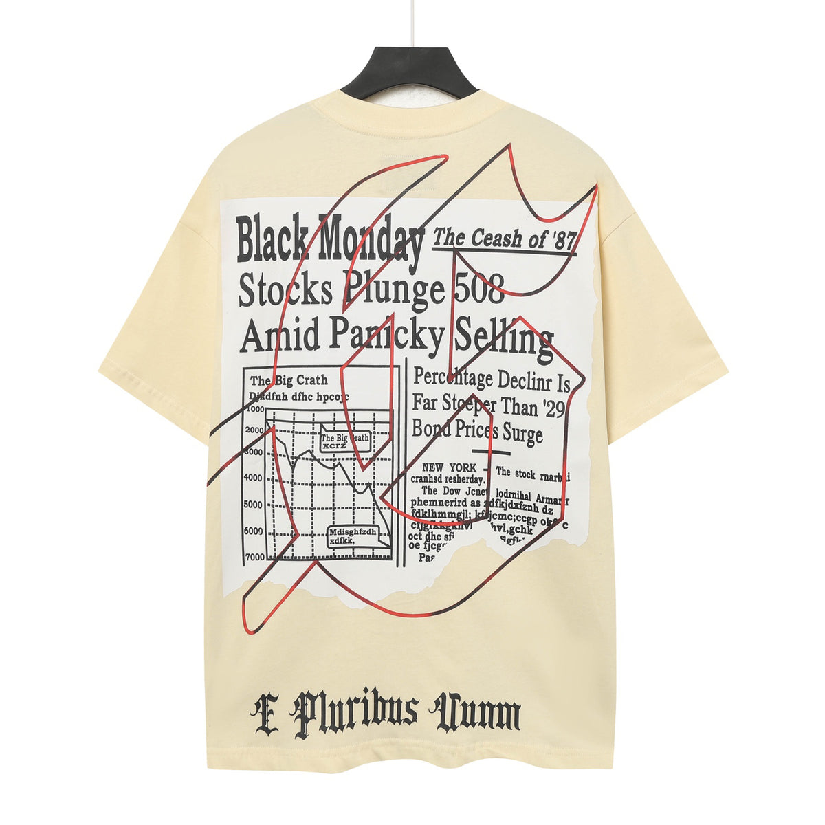 Godspeed Gentleman Skull Newspaper Vintage Graphic Tee