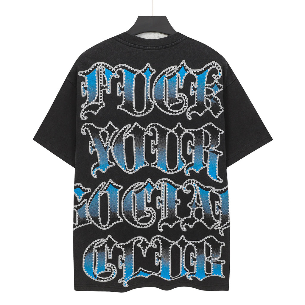 Godspeed Roaring Pitbull Vintage Short‑Sleeve Tee (Black)