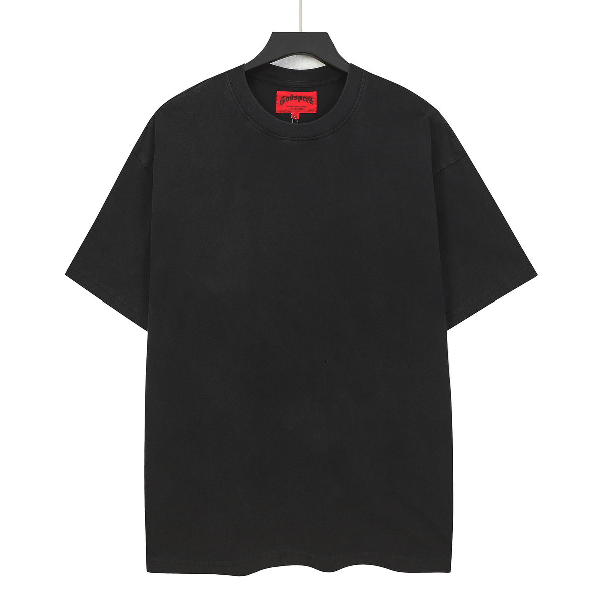 Godspeed Skeleton Statue Of Liberty Short Sleeve Tee (Washed Black)