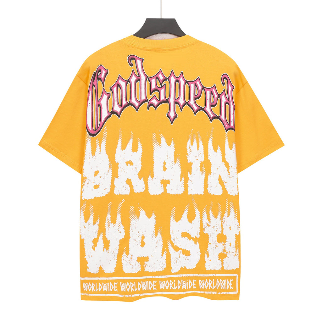 Godspeed Mad Scientist Skeleton Lab Short Sleeve Tee (Bright Yellow)