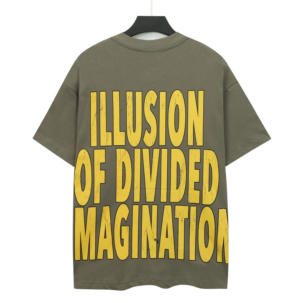 Godspeed Retro Female Astronaut Sci‑Fi Short Sleeve Tee (Olive Green)