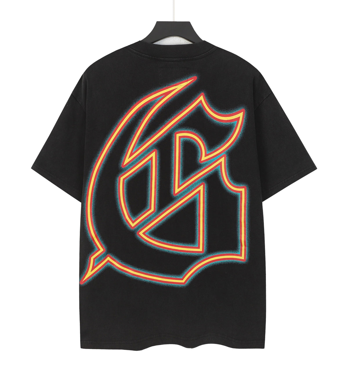 Godspeed Skull F1 Race Car Racer Short Sleeve Tee (Washed Black)
