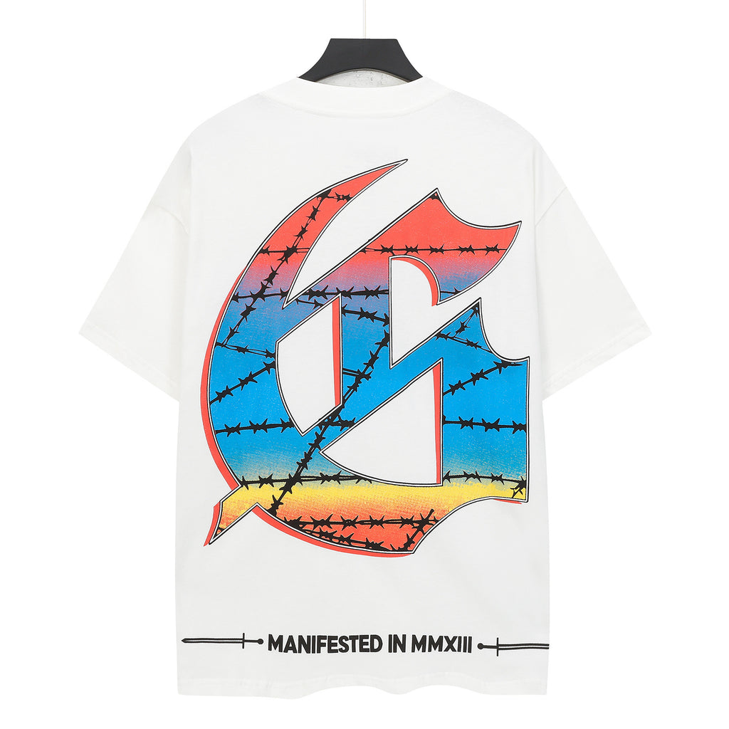 Godspeed Skeleton Skater City Vintage Short‑Sleeve Tee (White)