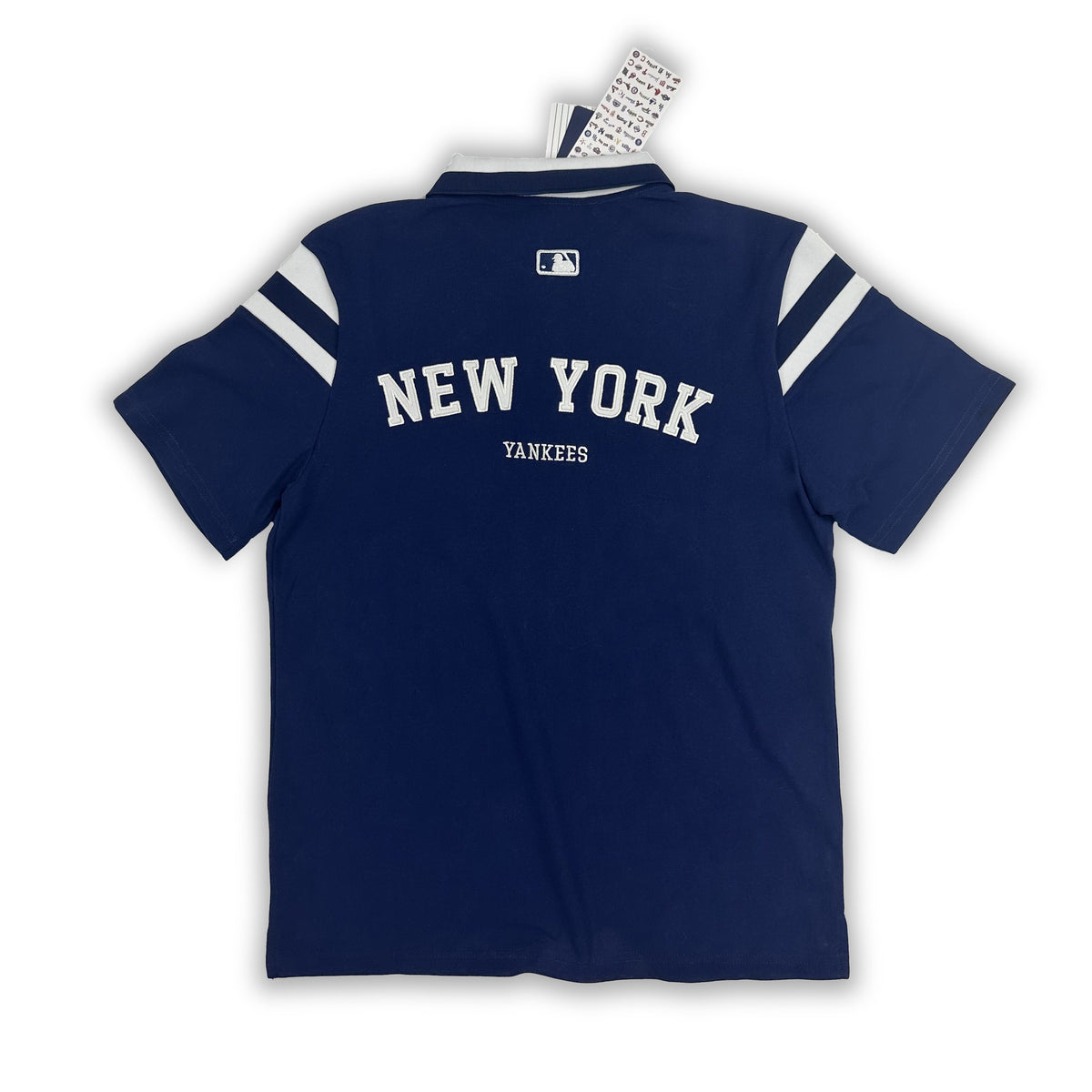 NY Yankees Athletic Stripe Polo Shirt