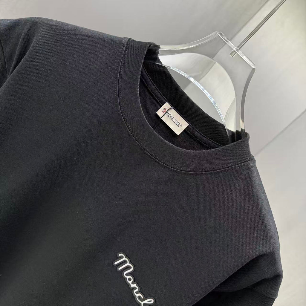 Moncler Script Logo T-Shirt Black