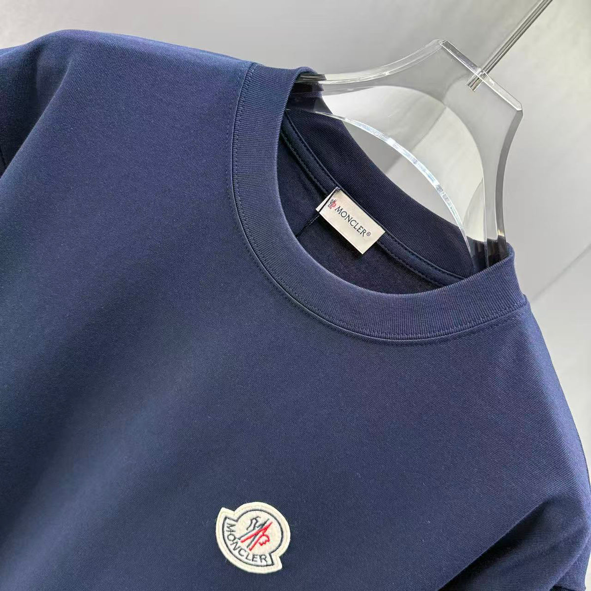 Moncler Classic Badge T-Shirt Navy
