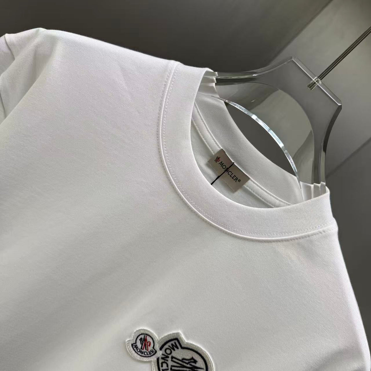 Moncler Double Badge T-Shirt White