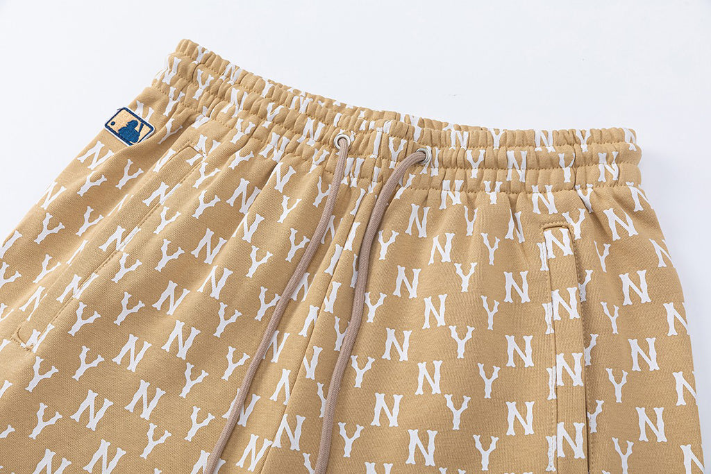 NY Yankees All-Over Monogram Shorts