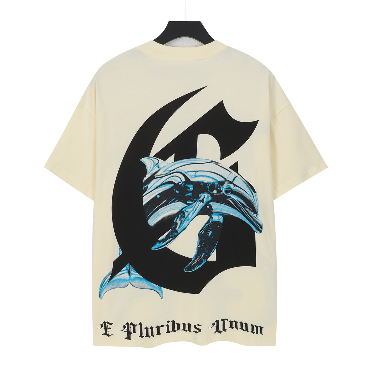 Godspeed I Love GS Dolphin Graphic T‑Shirt (Cream)
