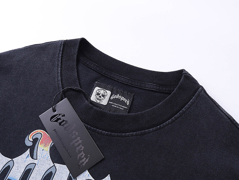 Godspeed Android Earth View Short‑Sleeve T‑Shirt (Black)