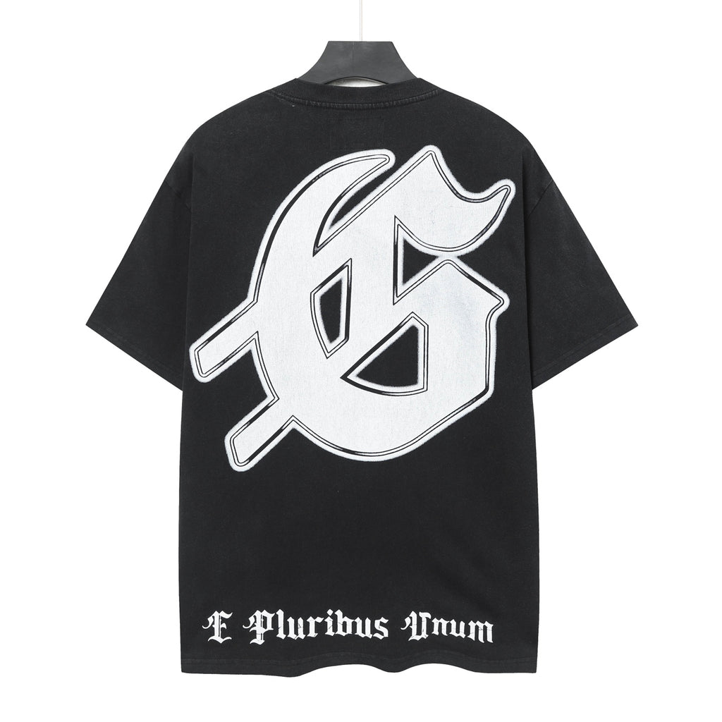 Godspeed Mountain Rock Skeleton Short‑Sleeve T‑Shirt (Black)