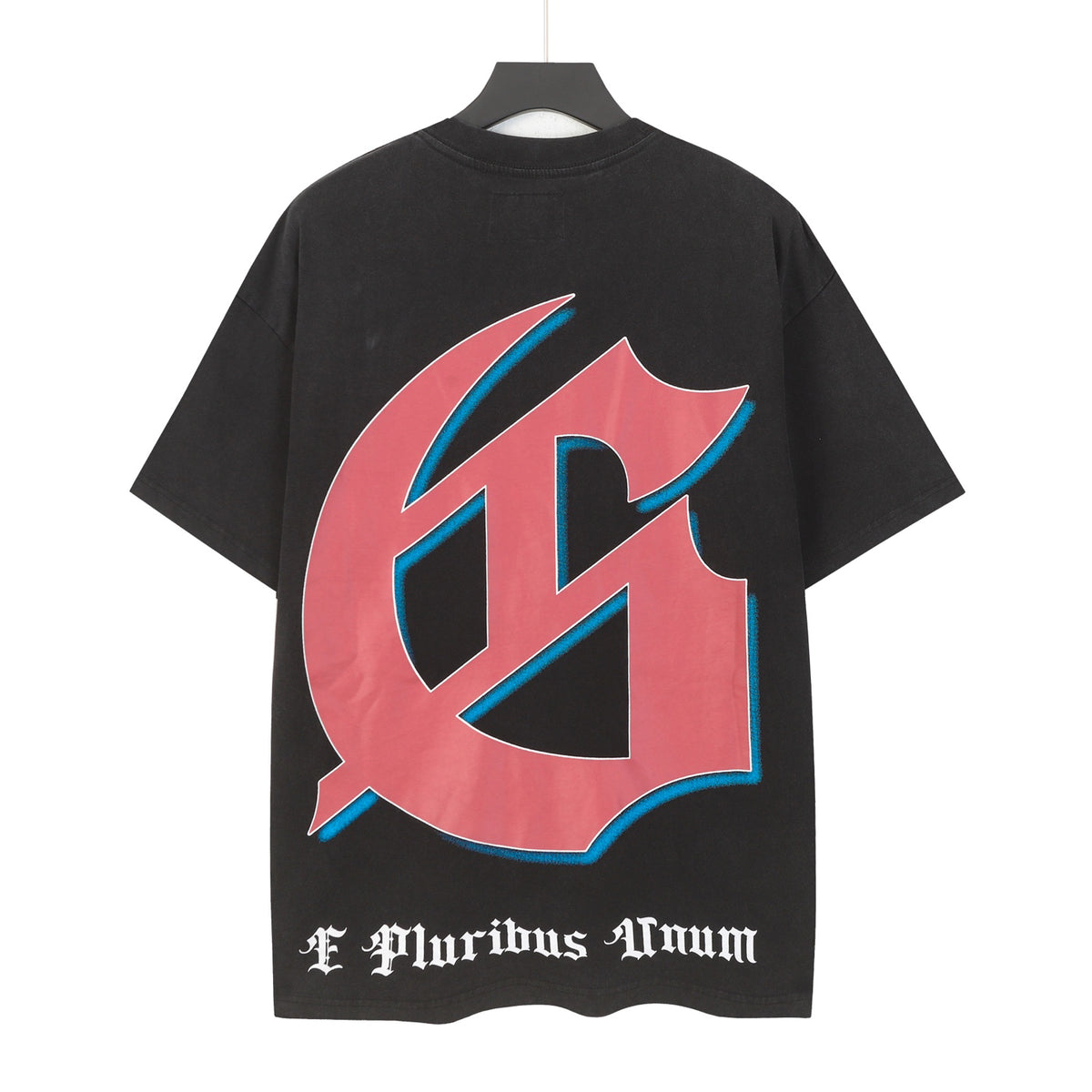 Godspeed Skeletons Playing Chess Space Short Sleeve Tee (Washed Black)