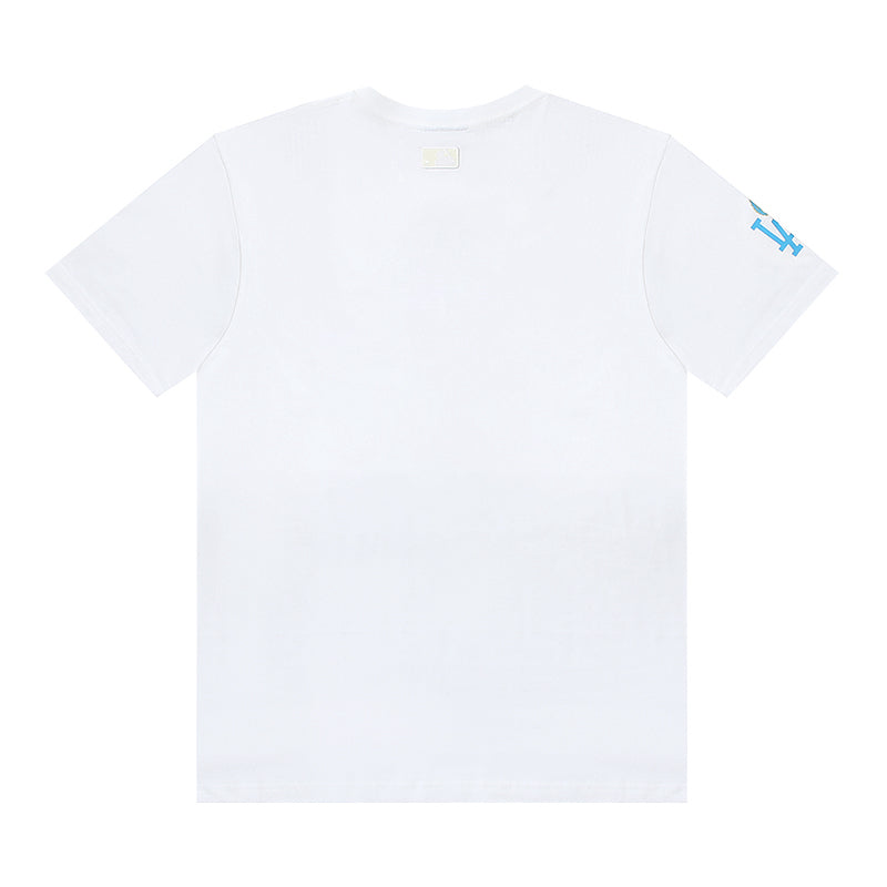 MLB Square Paisley Frame Logo Cotton Crew‑Neck Short‑Sleeve T‑Shirt