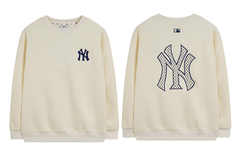 NY Yankees Diamond Monogram Fill Crewneck Sweatshirt