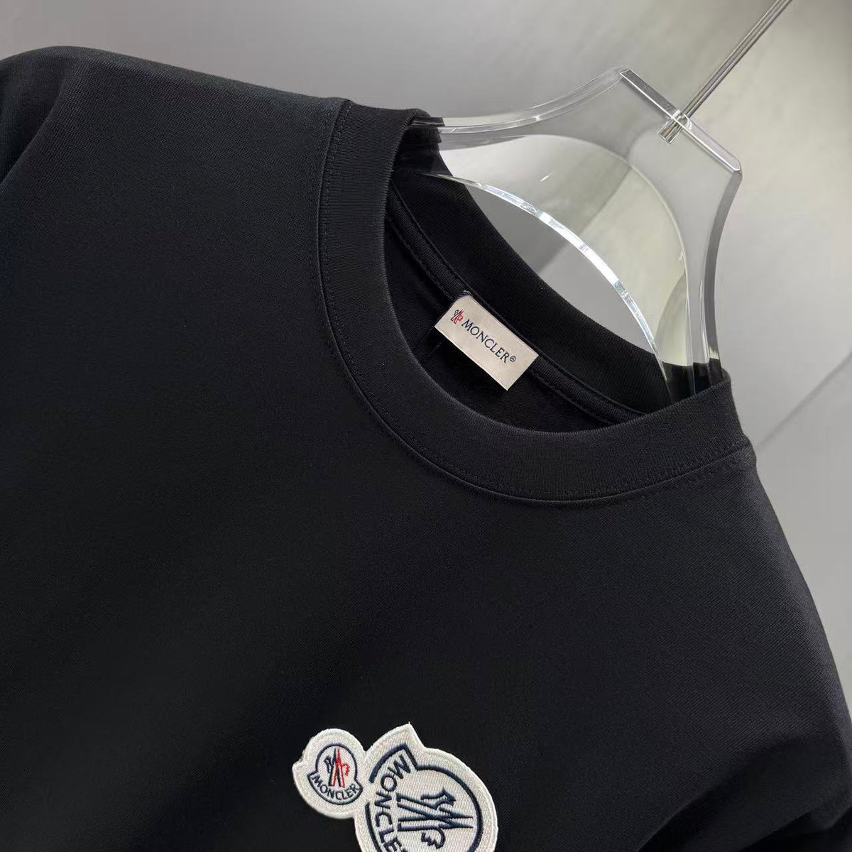Moncler Double Badge T-Shirt Black