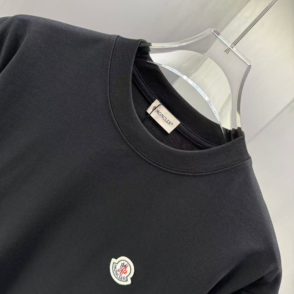 Moncler Logo‑Patch Short‑Sleeve Cotton T‑Shirt