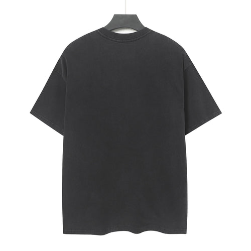 Godspeed American Flag Hooded Skeleton Short‑Sleeve T‑Shirt (Black)