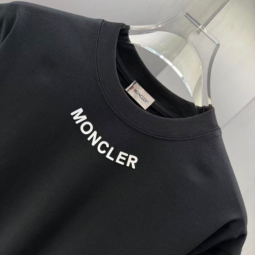 Moncler Lettering Logo T-Shirt Black