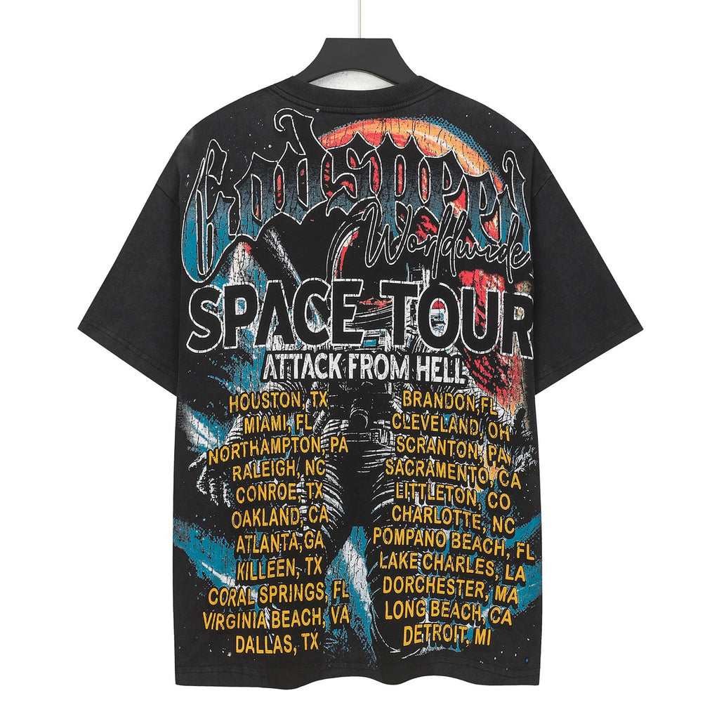 Godspeed Dead Space Astronaut Short Sleeve Tee (Washed Black)