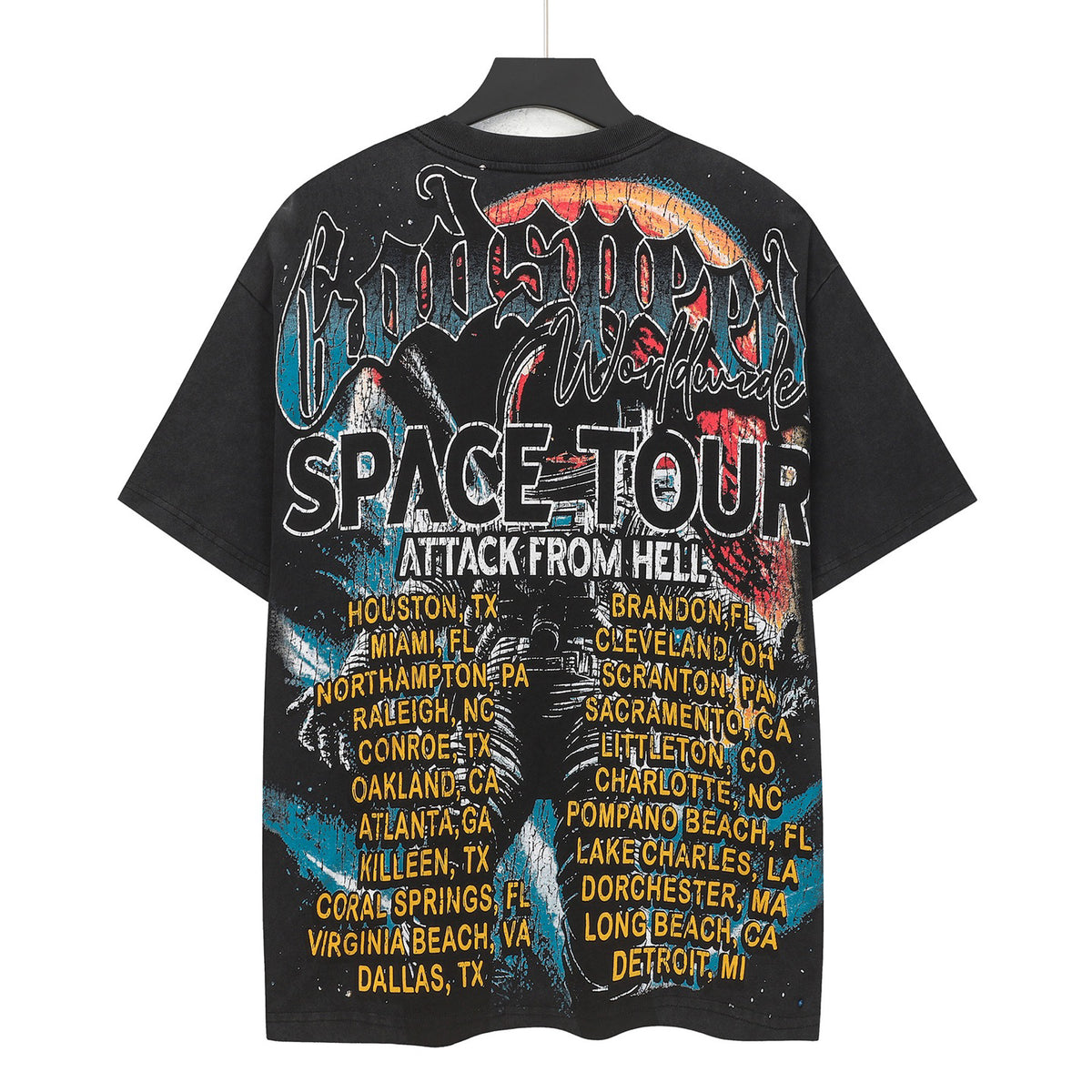 Godspeed Dead Space Astronaut Short Sleeve Tee (Washed Black)