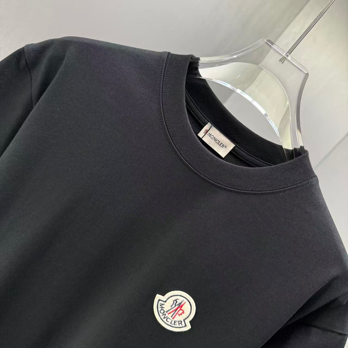 Moncler Classic Badge T-Shirt Black