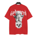 Godspeed Cherub Skull Red Vintage Graphic Tee