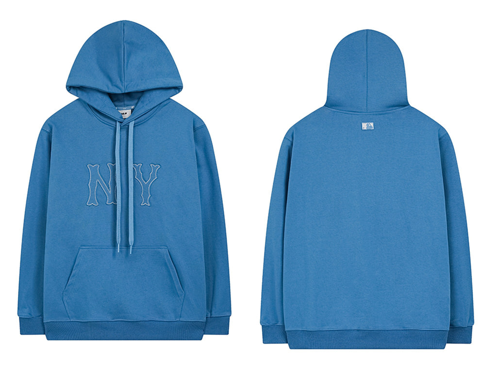 NY Yankees Outline NY Logo Pullover Hoodie