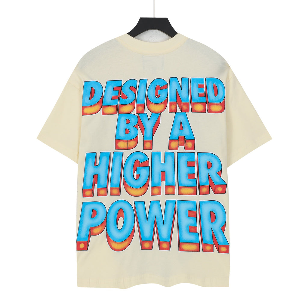 Godspeed Exploding Eye Skull Graphic T‑Shirt (Cream)